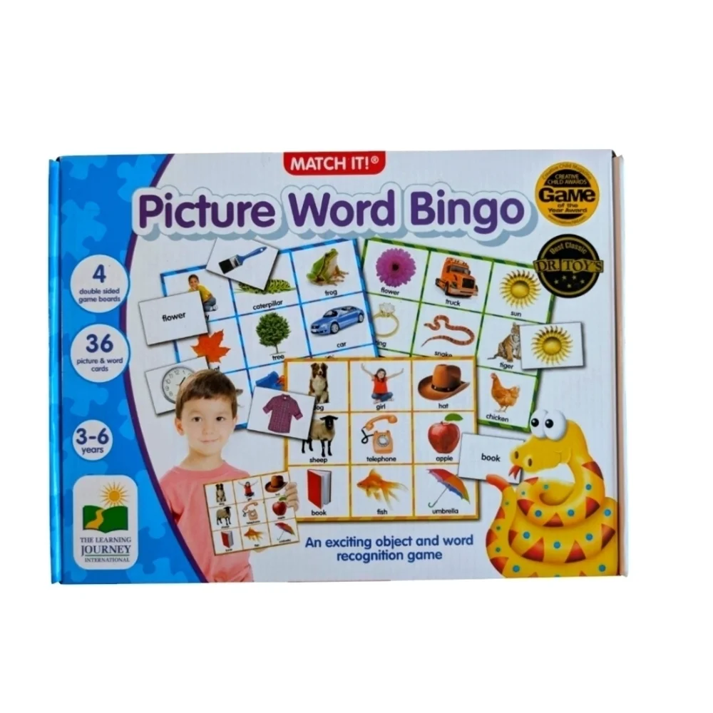 NWT Match IT Picture Word Bingo Multicolor Age 3+